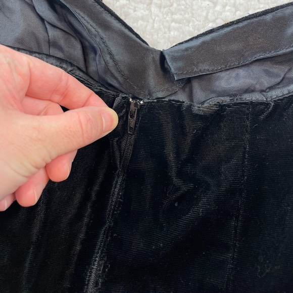 (VTG) JESSICA MCCLINTOCK • Gunne Sax Black Velvet Sequin Strapless Mini Dress - Picture 11 of 16